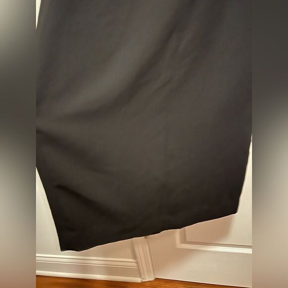 Adrianna Papell Vintage Evening Essentials Black Maxi Skirt size 12 side slit - Picture 5 of 11
